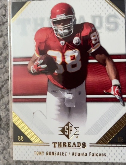 2009 Upper Deck SP Threads #94 Tony Gonzalez — front