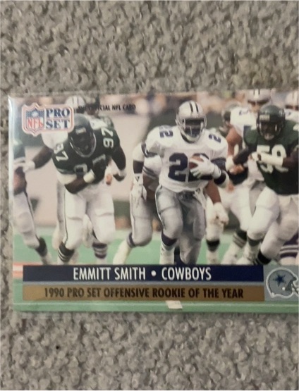 1991 Pro Set #1 Emmitt Smith — front