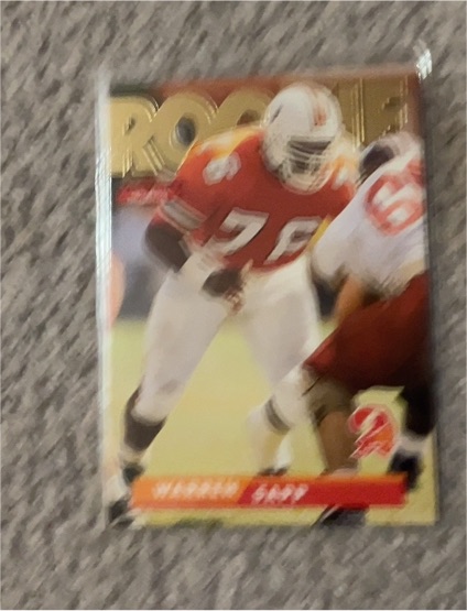 1995 Skybox Impact #179 Warren Sapp Rookie — front