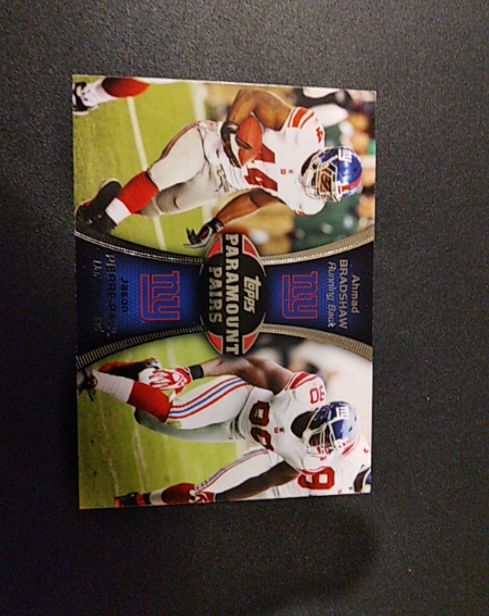 2012 Topps Paramount Pairs #PA-BP Ahmad Bradshaw/Jason Pierre-Paul — front
