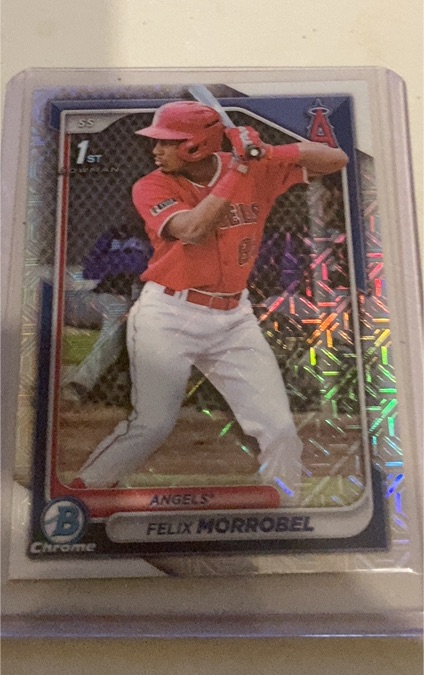 2024 Bowman Chrome #BCP-121 Felix Morrobel — front