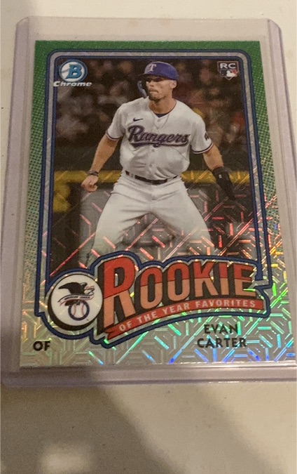 2024 Bowman Chrome #ROY-12 Evan Carter — front