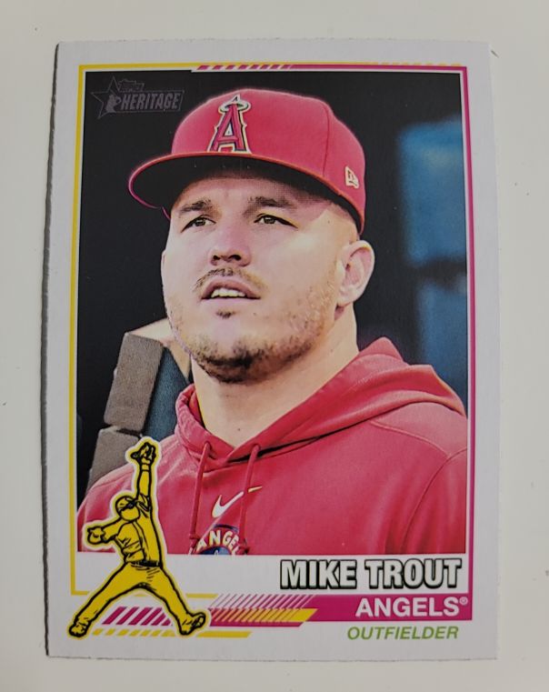 2025 Topps Heritage 1976 Redefined #76R-15 Mike Trout — front