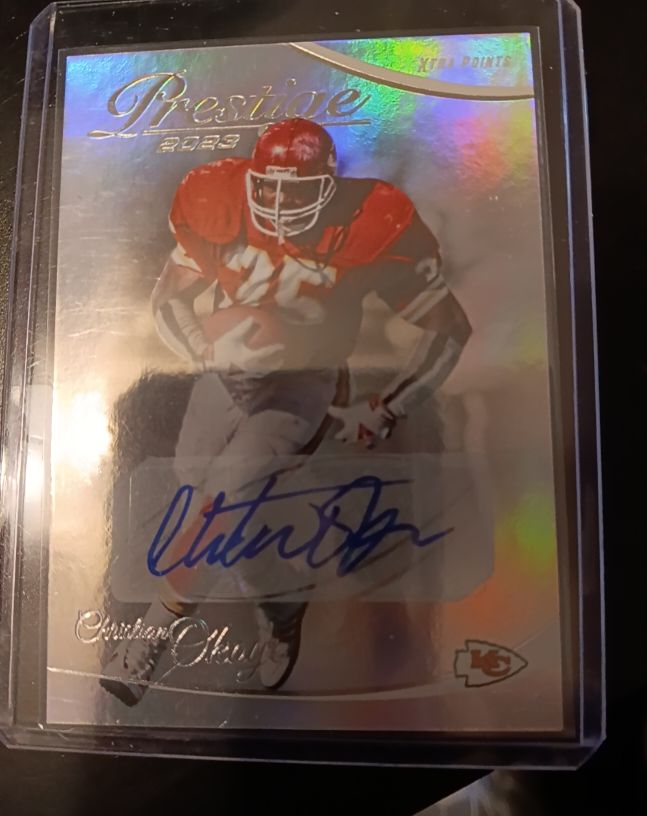 2023 Panini Prestige Xtra Points Christian Okoye — front