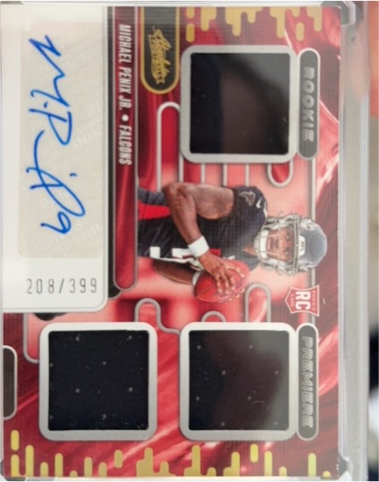 2024 Panini Absolute Rookie Premiere Materials Autographs #208 Michael Penix Jr. — front