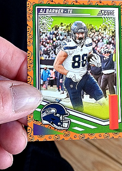 2025 Panini Score-A-Treat Halloween #82 AJ Barner — front