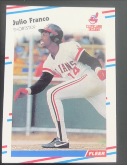 1988 Fleer #609 Julio Franco — front