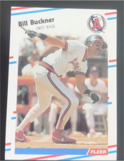 1988 Fleer #486 Bill Buckner California Angels — front
