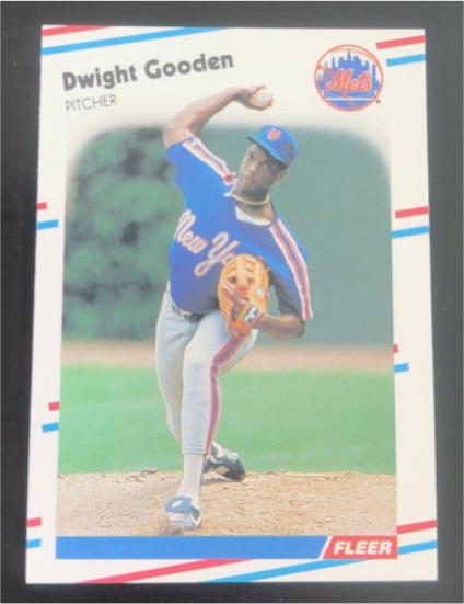 1988 Fleer #135 Dwight Gooden — front
