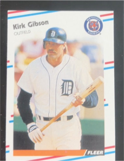 1988 Fleer #55 Kirk Gibson Detroit Tigers — front