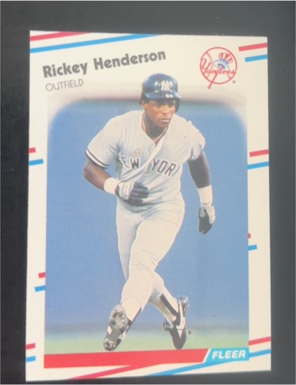 1988 Fleer #209 Rickey Henderson — front