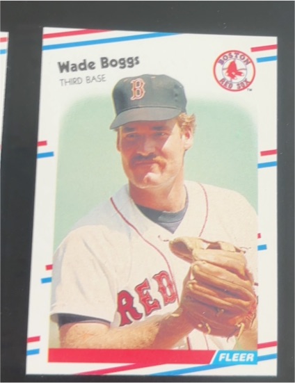 1988 Fleer #345 Wade Boggs — front