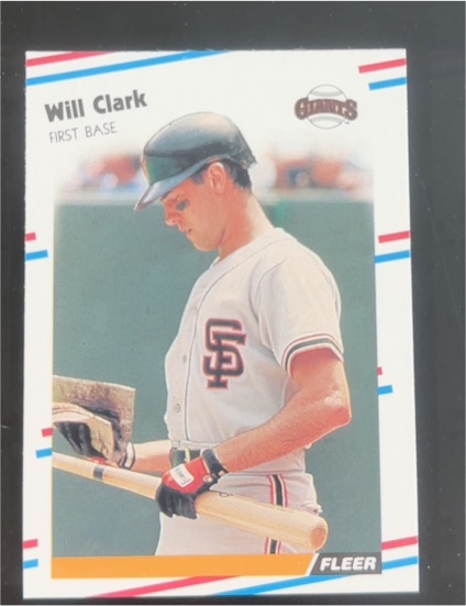1988 Fleer #78 Will Clark — front