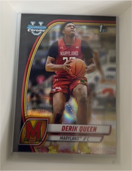 2024-25 Bowman University Chrome #19 Derik Queen — front