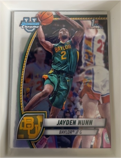 2024-25 Bowman Chrome University #30 Jayden Nunn — front