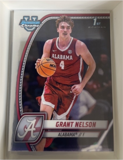 2024-25 Bowman University Chrome #25 Grant Nelson — front