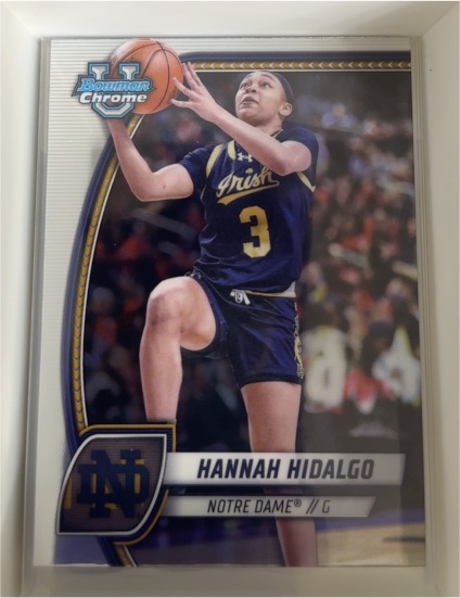 2024-25 Bowman University Chrome #26 Hannah Hidalgo — front
