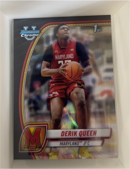 2024-25 Bowman University Chrome #19 Derik Queen — front