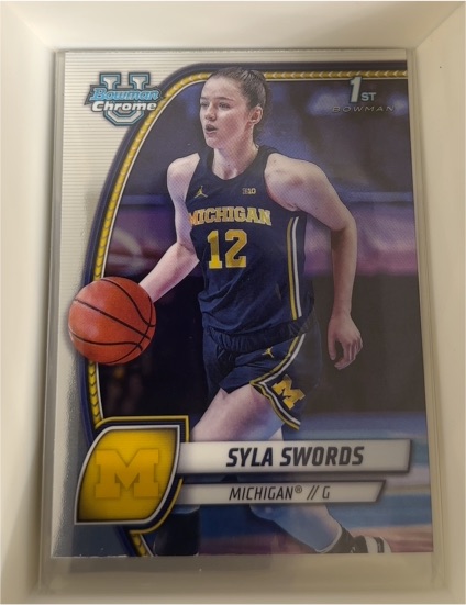 2024-25 Bowman University Chrome #65 Syla Swords — front