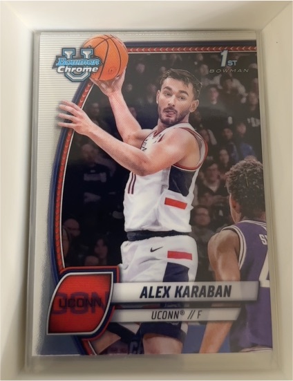 2024-25 Bowman University Chrome #100 Alex Karaban — front