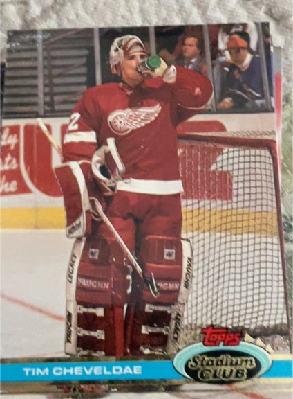 1991-92 Topps Stadium Club #224 Tim Cheveldae — front