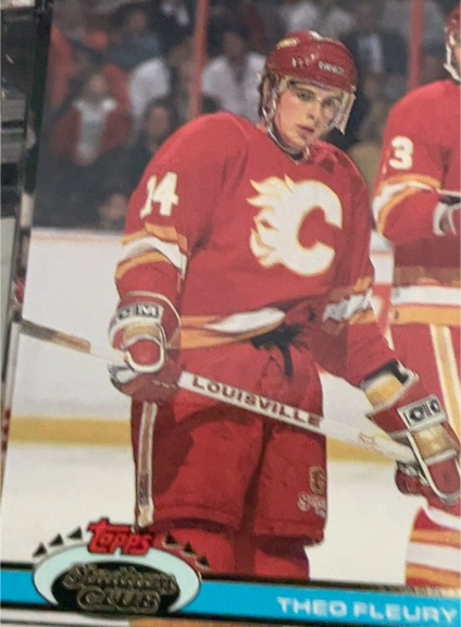1991-92 Topps Stadium Club #355 Theo Fleury — front
