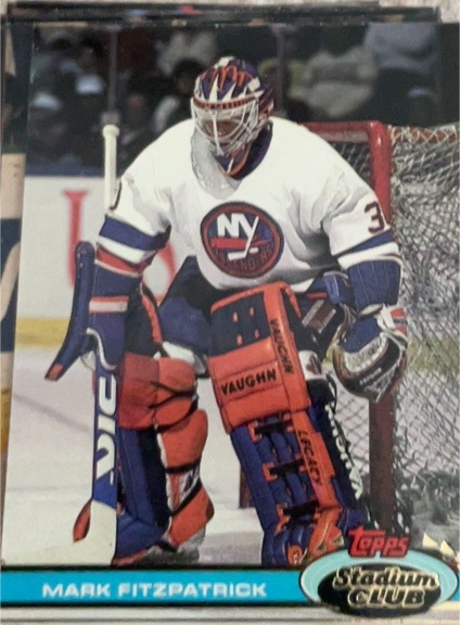 1991-92 Topps Stadium Club #345 Mark Fitzpatrick — front