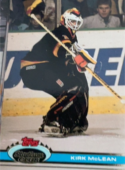 1991-92 Topps Stadium Club #105 Kirk McLean — front