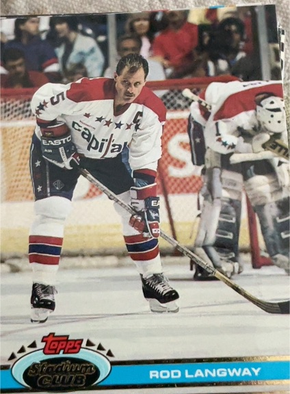 1991-92 Topps Stadium Club #225 Rod Langway — front