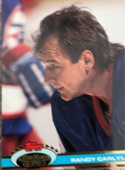 1991-92 Topps Stadium Club #94 Randy Carlyle — front
