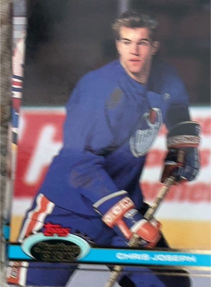 1991-92 Topps Stadium Club #362A Chris Joseph — front