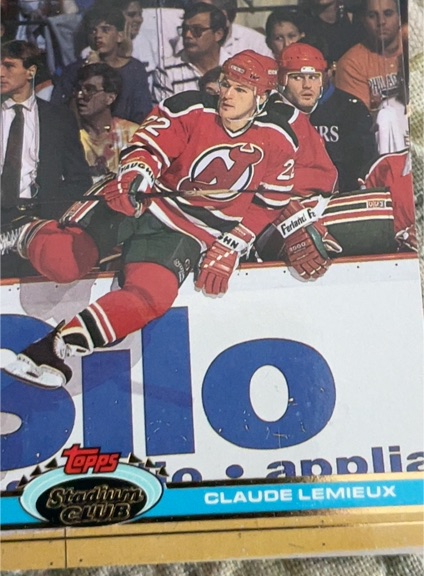 1991-92 Topps Stadium Club #18 Claude Lemieux — front