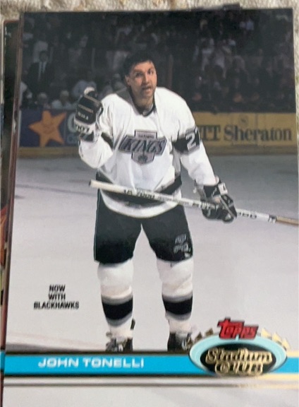 1991-92 Topps Stadium Club #189 John Tonelli — front