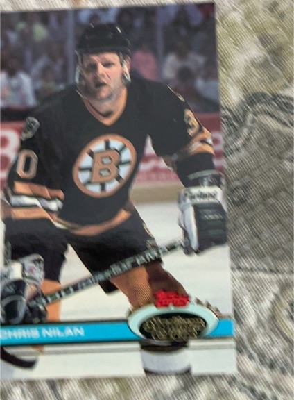 1991-92 Topps Stadium Club #244 Chris Nilan — front