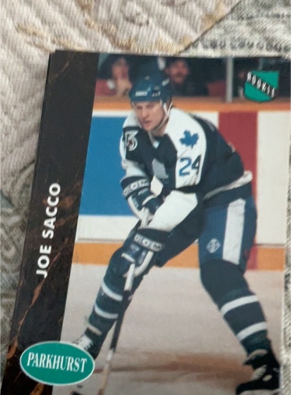 1991-92 Parkhurst #395 Joe Sacco — front