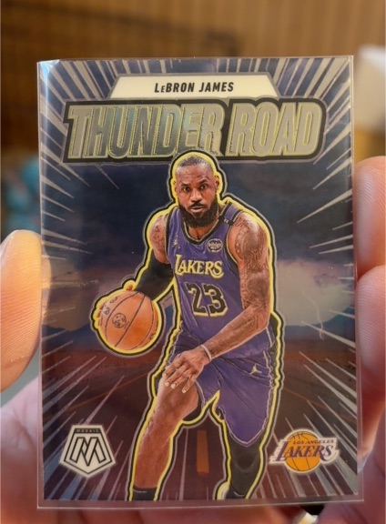 2024-25 Panini Mosaic #3 LeBron James Thunder Road — front
