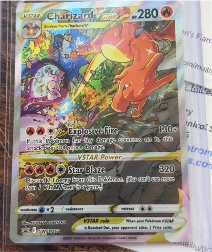 2022 Pokémon TCG SWSH Black Star Promo #262 Charizard VSTAR — front