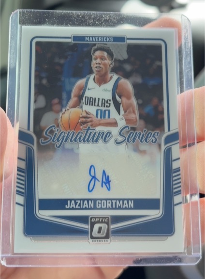 2024-25 Panini Donruss Optic #SS-GOT Jazian Gortman Signature Series Auto — front