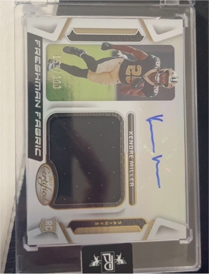 2023 Panini Certified Freshman Fabric #FFMS-24 Kendre Miller — front