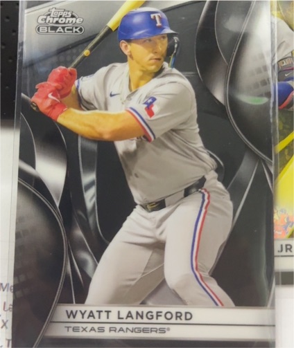 2025 Topps Chrome Black #83 Wyatt Langford — front