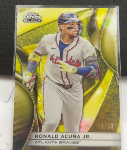 2025 Topps Chrome Black #150 Ronald Acuña Jr. — front