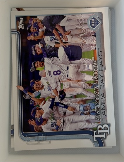 2025 Topps Series 1 #294 Tampa Bay Rays Team Card — front