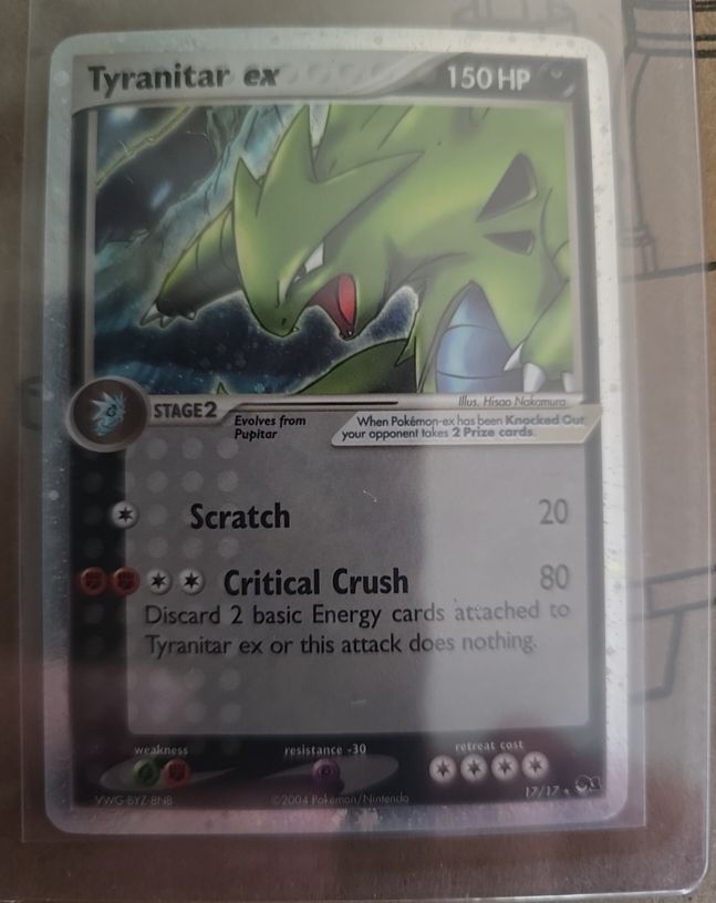 2004 Pokémon POP Series 1 #17 Tyranitar ex — front