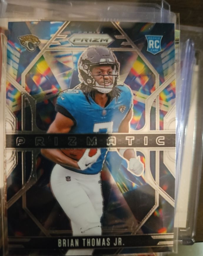2024 Panini Prizm Prizmatic #19 Brian Thomas Jr. — front