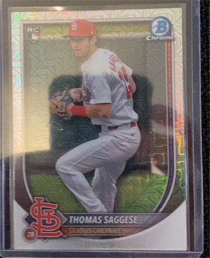2025 Bowman Chrome #57 Thomas Saggese — front