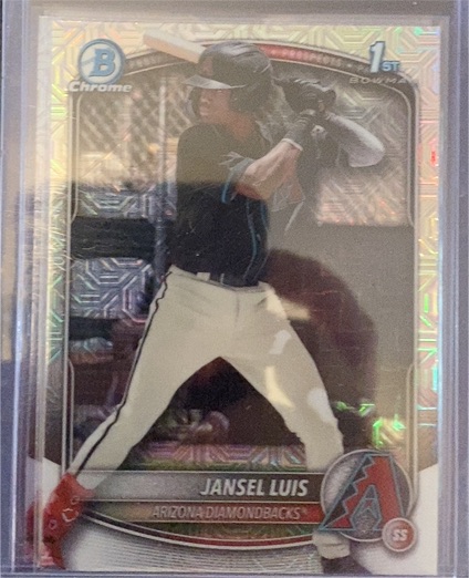 2025 Bowman #BCP-84 Jansel Luis Chrome Prospects Mojo Refractor — front
