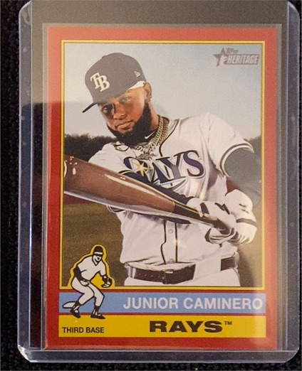 2025 Topps Heritage #280 Junior Caminero — front