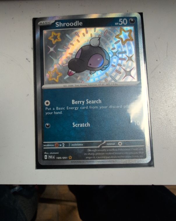 2024 Pokémon TCG Paldean Fates #189 Shroodle — front