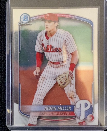 2025 Bowman Chrome #BCP-54 Aidan Miller — front