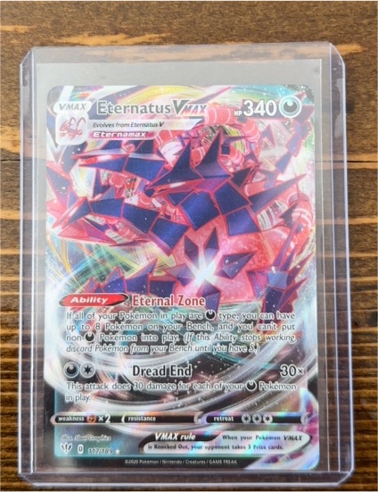 2020 Pokémon TCG Darkness Ablaze #117 Eternatus VMAX — front